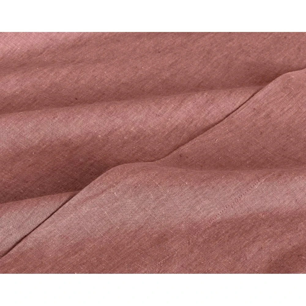 Pottery Barn Belgian Flax Linen Pillowcases Rosewood Standard Set of 2 NEW